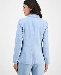 T Tahari Women's Notch-Collar One-Button Jacket