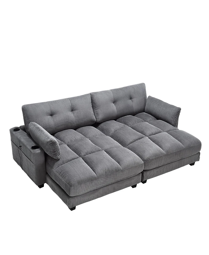 Streamdale Sleeper Sofa Couch Bed,Oversized Chaise Lounge Chair Cozy Cloud Couch