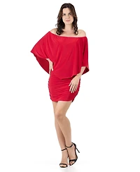 24seven Comfort Apparel Convertible Women's Bodycon Mini Dress