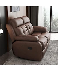 Streamdale Furniture Genuine Leather Non-Power Reclining Lvst]