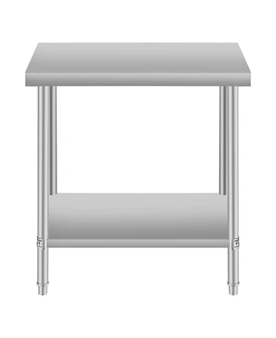 Streamdale Furniture 24"x18" Stainless Steel Kitchen Prep Table w/ Under Shelf