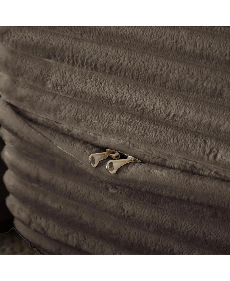 Streamdale Furniture Corduroy Foam Sleeper Sofa Bed with Pillows