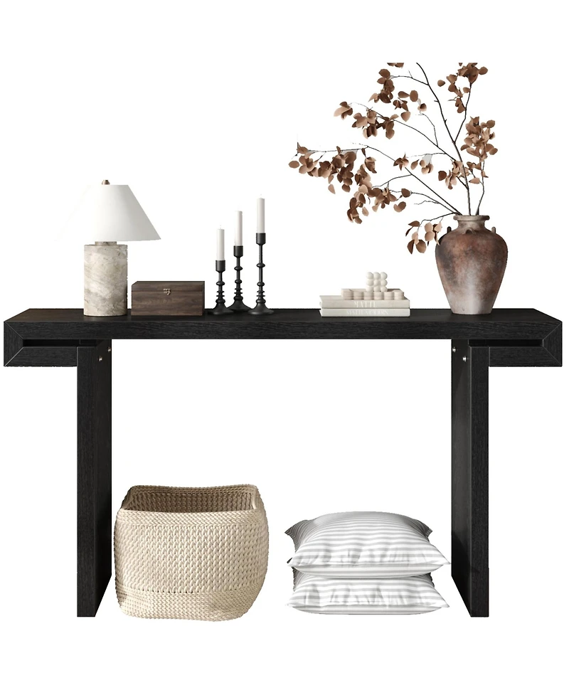 Streamdale Furniture Streamdale 60" Rustic Farmhouse Console Table