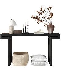 Streamdale Furniture Streamdale 60" Rustic Farmhouse Console Table