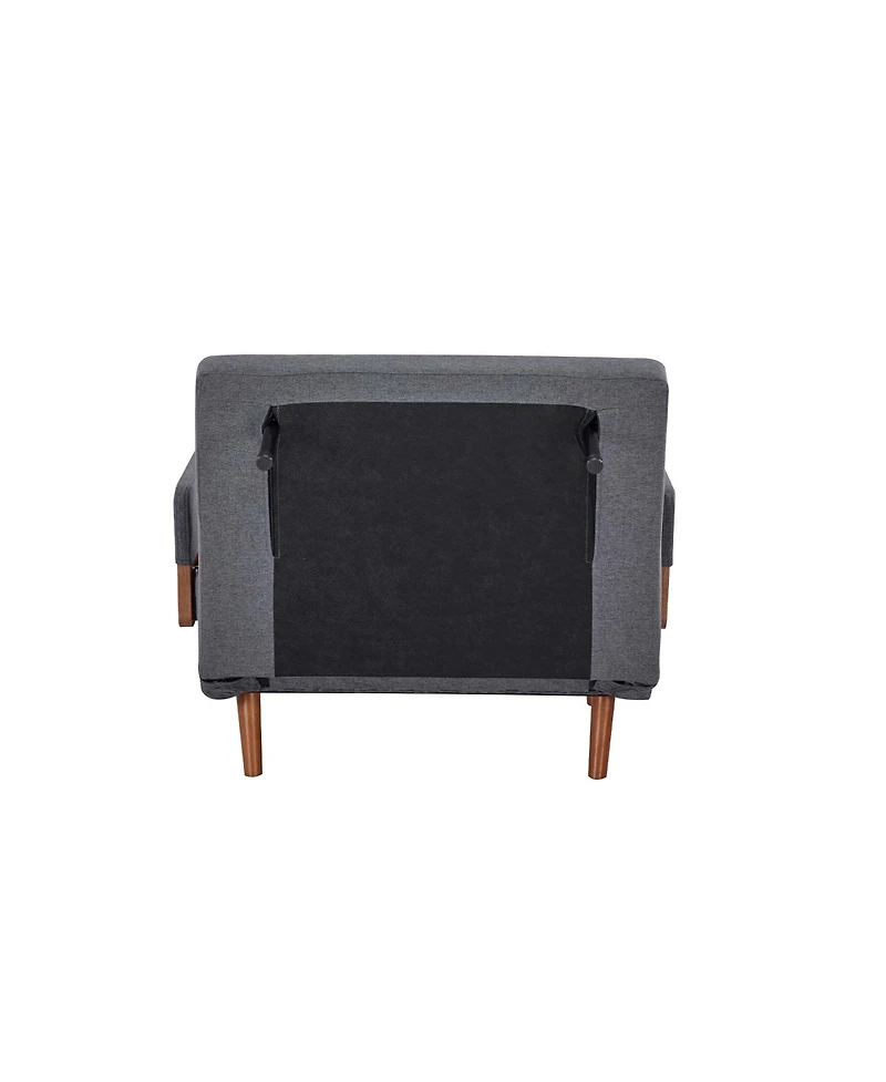 Streamdale Furniture Streamdale Foldable Linen Sofa Bed - Single, Adjustable Back, Space-Saving Sleeper