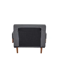 Streamdale Furniture Streamdale Foldable Linen Sofa Bed - Single, Adjustable Back, Space-Saving Sleeper