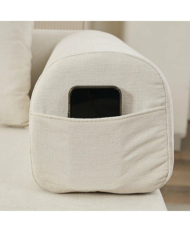 Streamdale Furniture Convertible Folding Mattress Couch - Beige