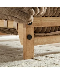 Streamdale Furniture Corduroy Accent Armless Sofa