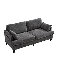 Streamdale Furniture Modern Chenille 2-Seater Sofa w/ Led