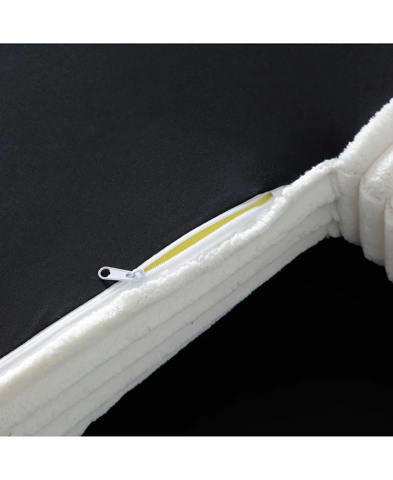 Streamdale Furniture Oversized Sectional Sofa Bed with Double Chaise Lounge - Beige