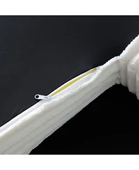 Streamdale Furniture Oversized Sectional Sofa Bed with Double Chaise Lounge - Beige