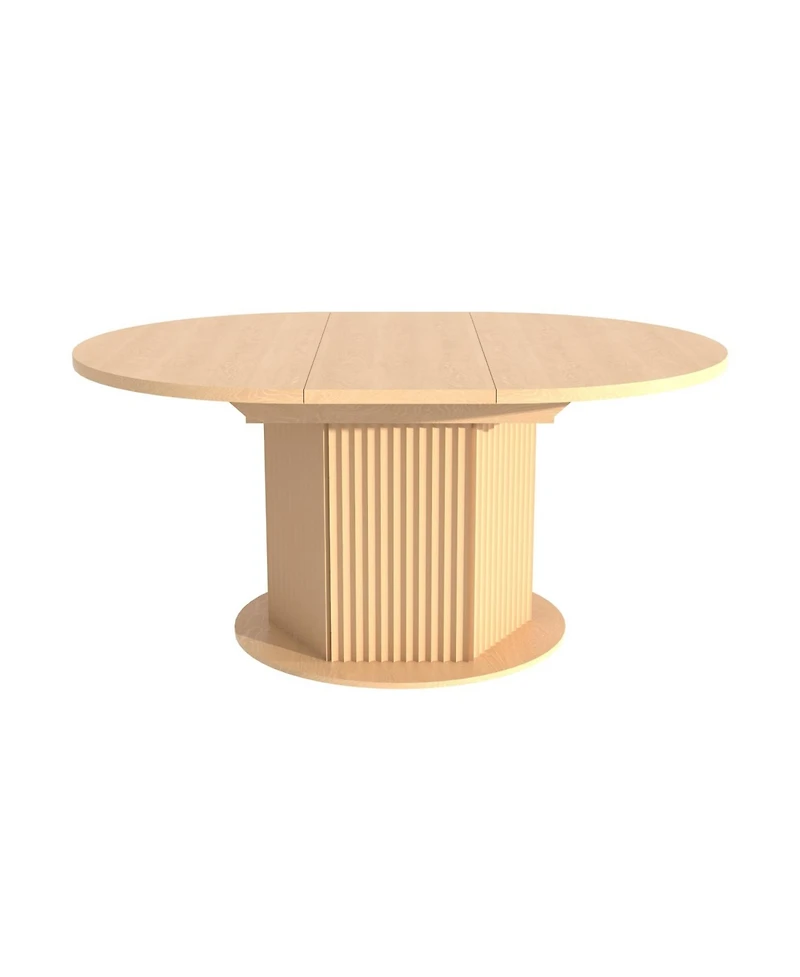 Streamdale Furniture Round Dining Table, Bump Texture Base