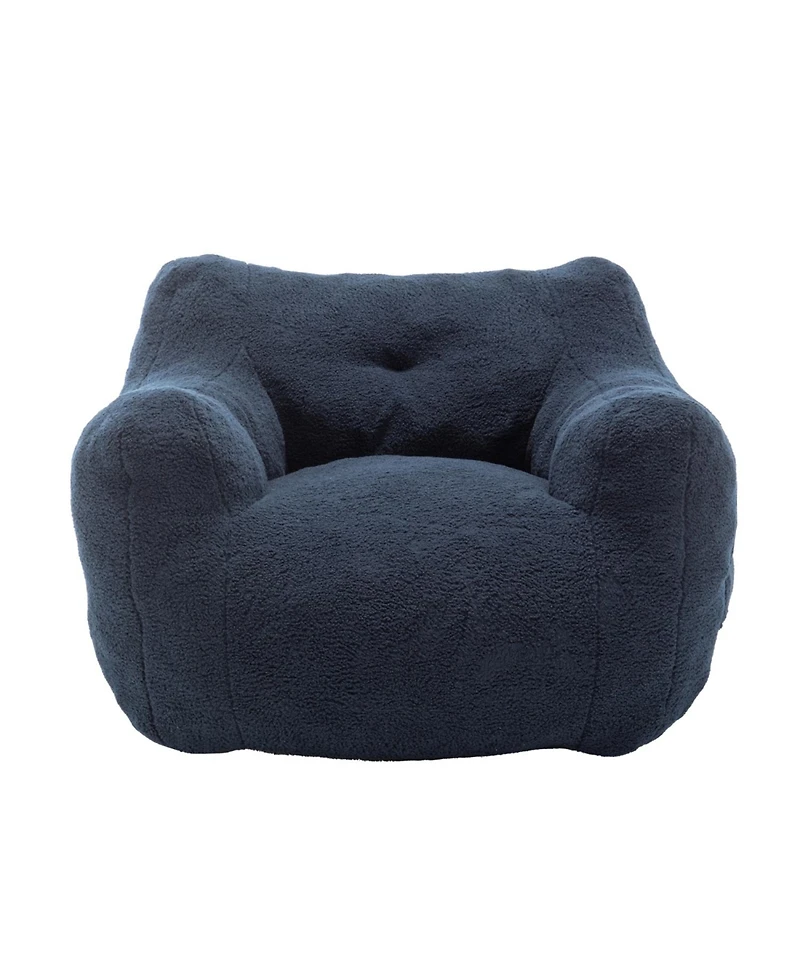Streamdale Furniture Bean Bag Sofa Chair with Armrests, High-Density Foam