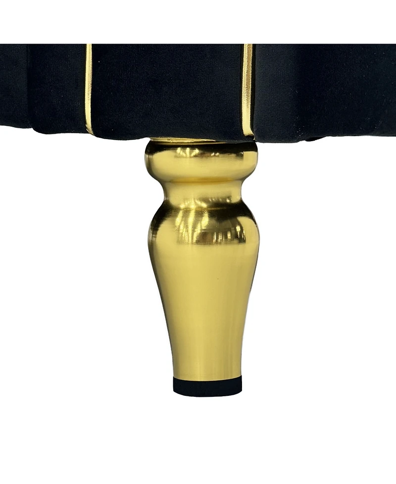 Streamdale Furniture Modern Plush 3-Seater Sofa with Pillows & Metal Legs