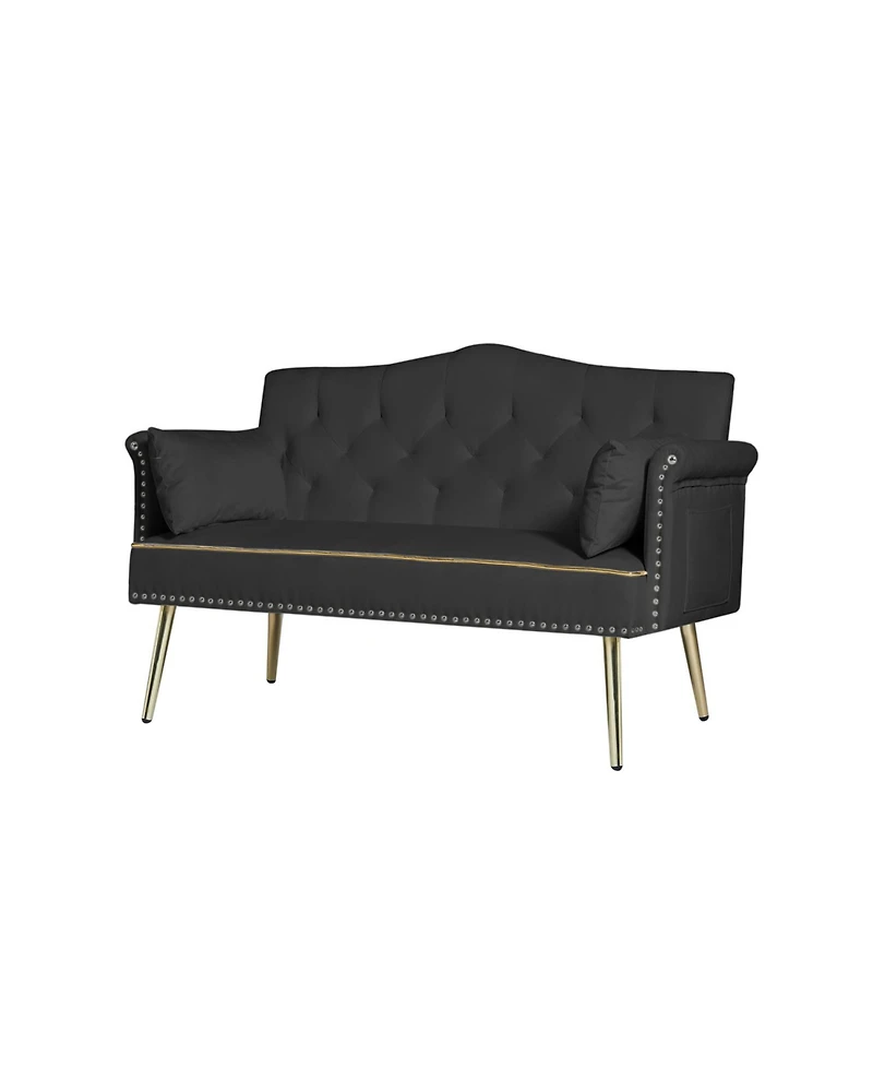 Streamdale Furniture Velvet Loveseat Sofa
