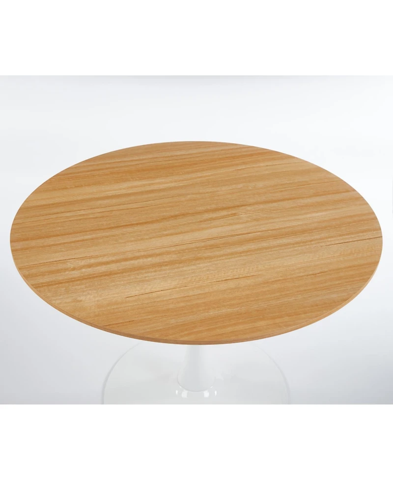 Streamdale Furniture 42.1" Oak Tulip Dining Table (Seats 4-6)