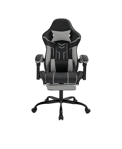 Streamdale Furniture Gaming chair with footrest and lumbar backrest