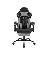 Streamdale Furniture Gaming chair with footrest and lumbar backrest