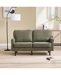 Streamdale Furniture Mid-Century Loveseat with Usb, Removable Cover