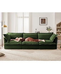 Streamdale Furniture Streamdale Modern Chenille Sofa with Soft Pillows and Armrests