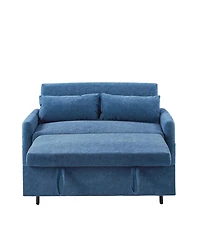 Streamdale Furniture 55" Pull Out Sofa Bed with Adjustable Back, Storage, Pillows, Usb