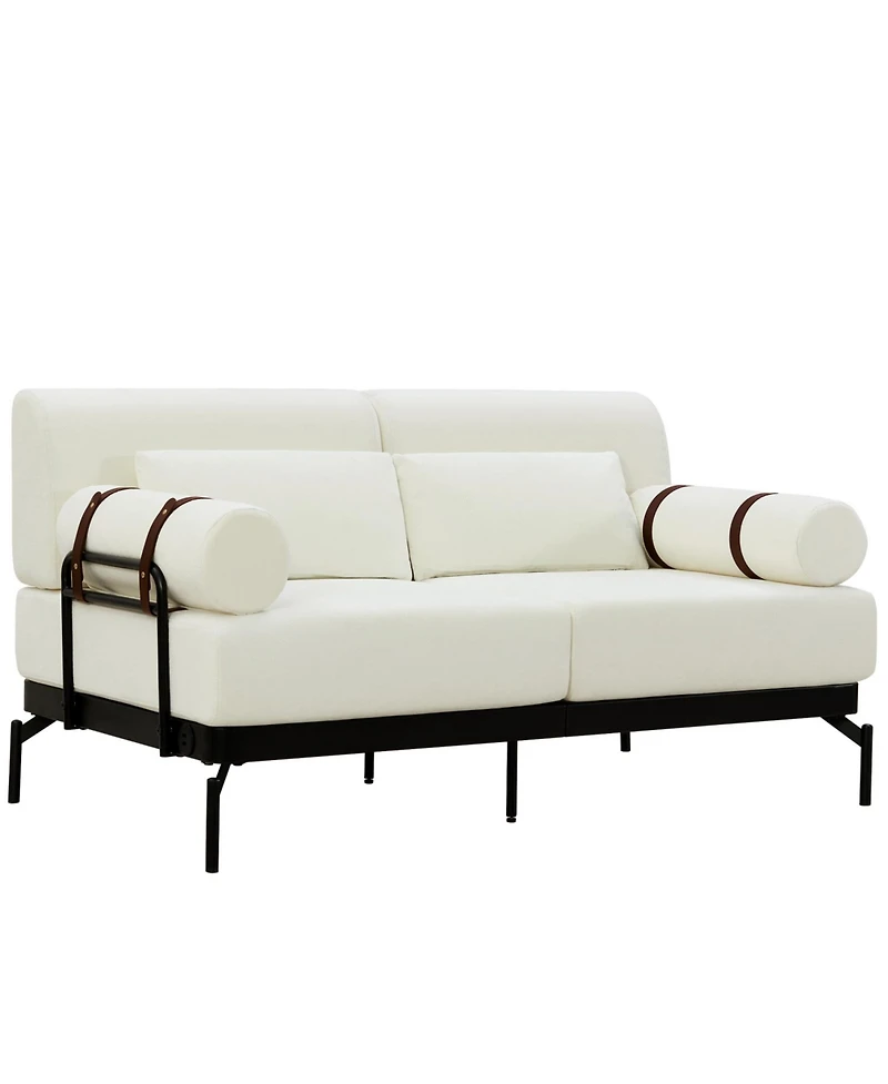 Streamdale Furniture Modern Loveseat Sofa with Usb Ports