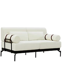 Streamdale Furniture Modern Loveseat Sofa with Usb Ports