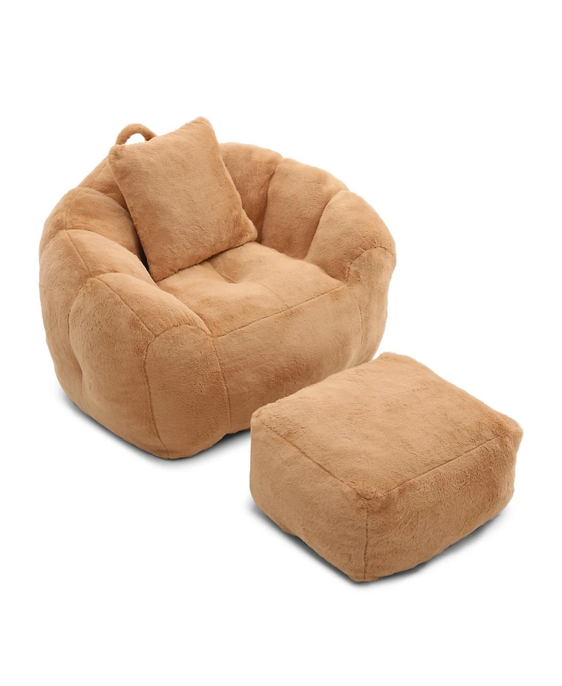 Streamdale Furniture Giant Faux Fur Bean Bag Chair with Filler