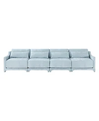 Streamdale Furniture Chenille Sofa Solid Wood Frame Easy Install Sky Blue