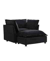 Streamdale Furniture Cozy Armchair Sofa with Ottoman
