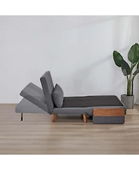 Streamdale Furniture Streamdale Extra Wide 3-in-1 Loveseat Sofa Bed - Adjustable Back, Space-Saving Sleeper