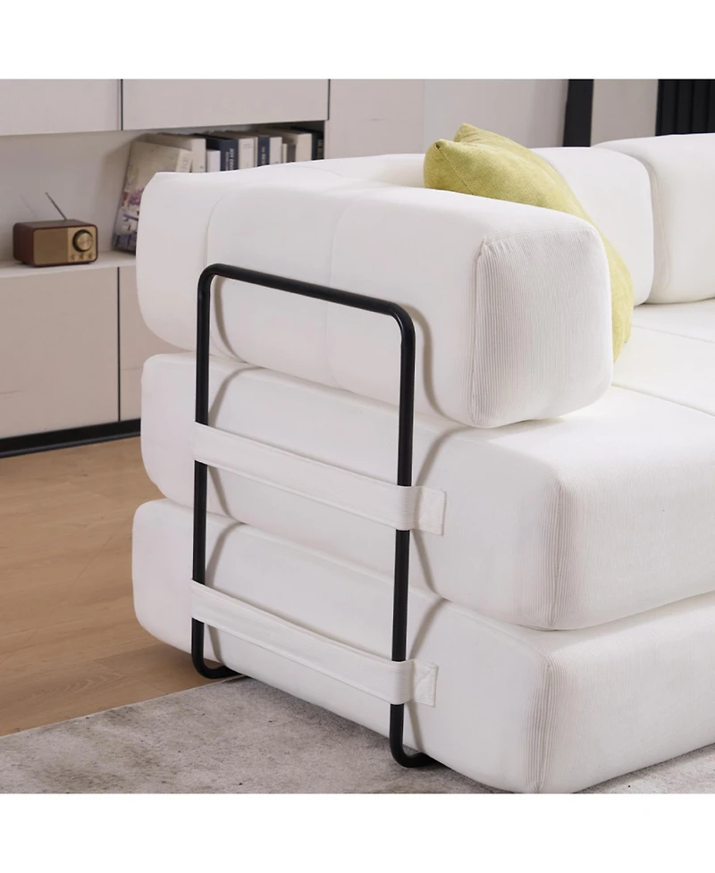 Streamdale Furniture Folding Sofa Bed 78.5" Convertible Couch with Pillows