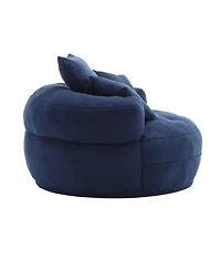 Streamdale Chenille Sleeper Sofa Chair - Modern Fluffy Lounge Seat