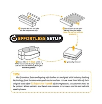 Streamdale Furniture 78.7" Foldable Corduroy Sofa Bed with Blanket & Pillows