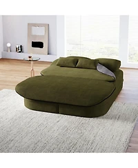 Streamdale 75" Foldable Sofa Bed with Blanket