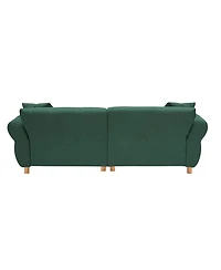 Streamdale Furniture Teddy Sofa (Green) w/ 2 Pillows - Apartment/Office/Living Room