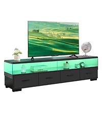 Streamdale Furniture 4-Drawer Tv Stand for TVs up to 80"