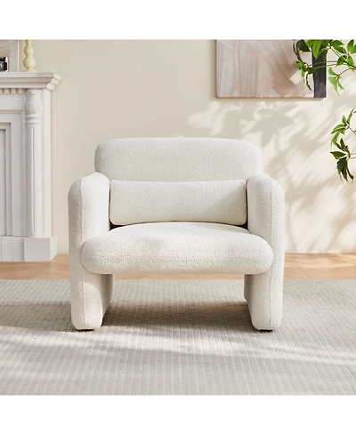 Streamdale Furniture 34" Velvet Sofa - Modern Single Couch for Small Spaces