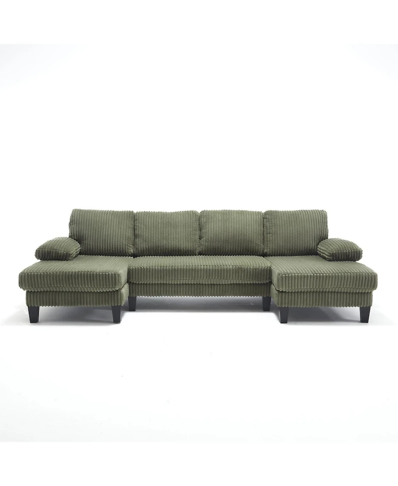 Streamdale U-Shaped Sofa with Double Chaise & Oversized Seat