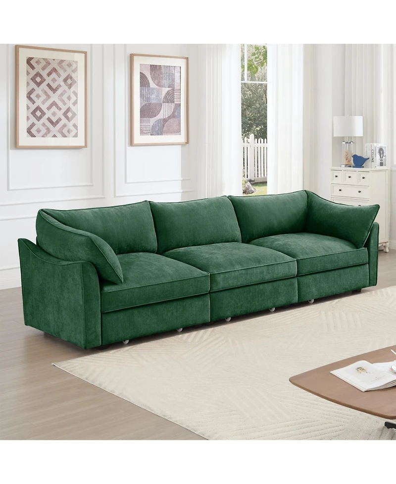 Streamdale Furniture 3 Seater Sofa with Storage Drawers