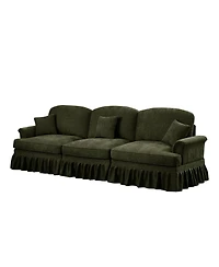 Streamdale Furniture Mid Century Green Chenille -Seater Sofa