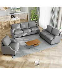 Streamdale Furniture 3-Piece Modern Living Room Sofa Set
