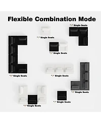 Streamdale Furniture Oversized Modular Boucle Sectional Sofa - Convertible Spacious Foam-Filled