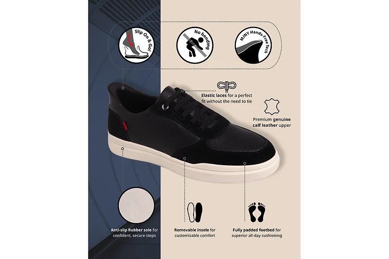 Marc Joseph New York Womens Main Street Hands-Free Slip On Technology Fashion Sneakers