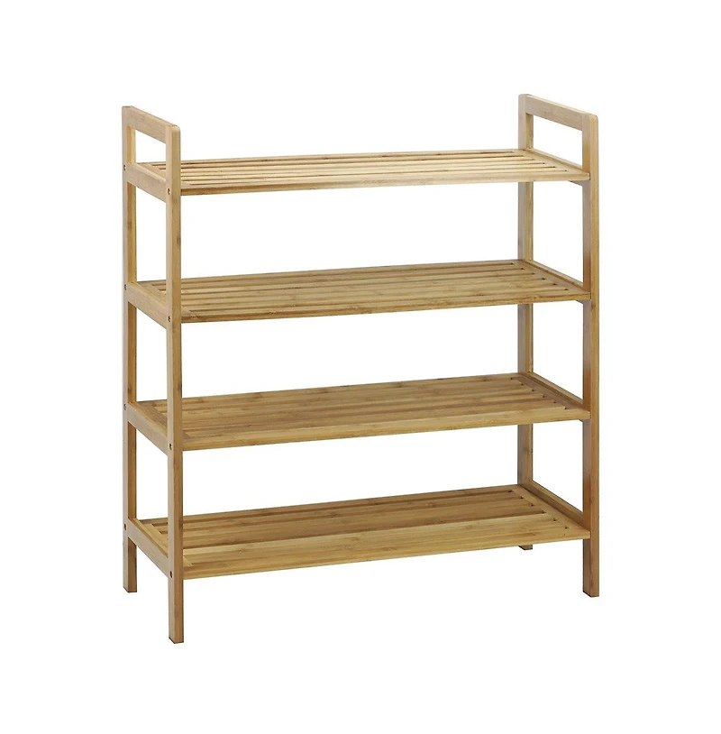 Oceanstar 4-Tier Bamboo Shoe Rack