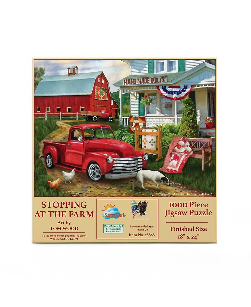 SunsOut Stopping at the Farm 500 piece Jigsaw Puzzle