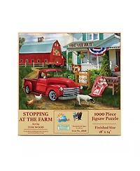 SunsOut Stopping at the Farm 500 piece Jigsaw Puzzle