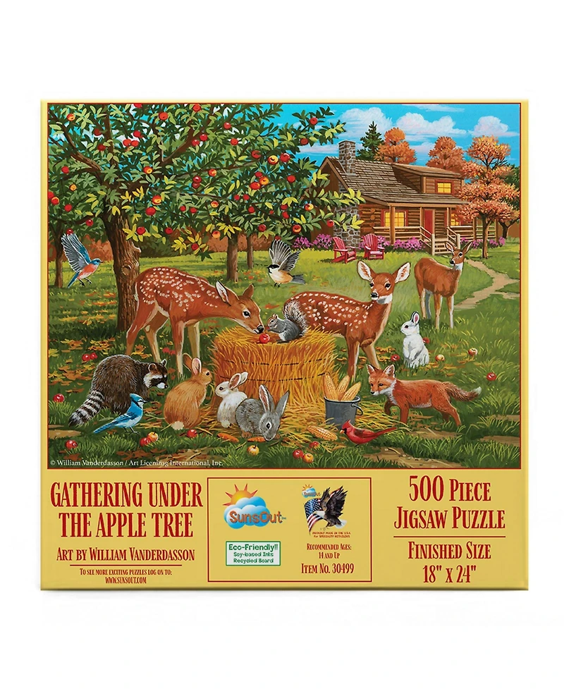 SunsOut Gathering under the AppleTree 500 piece Jigsaw Puzzle for Adults