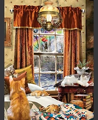 SunsOut Winter Cats 1000 piece Jigsaw Puzzle for Adults