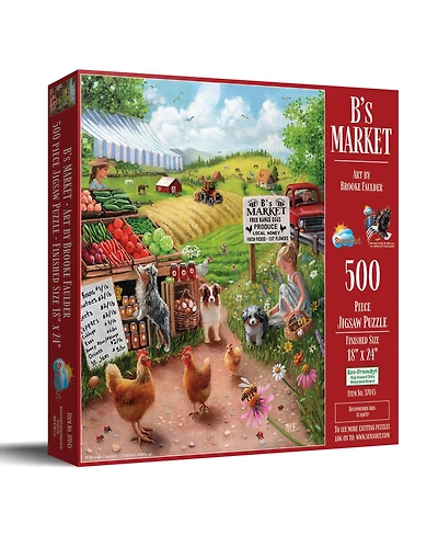 SunsOut Bs Market 500 piece Jigsaw Puzzle for Adults